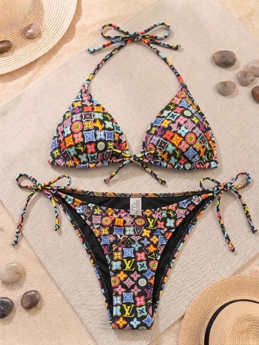 LV - Bikini mit Farbenmuster