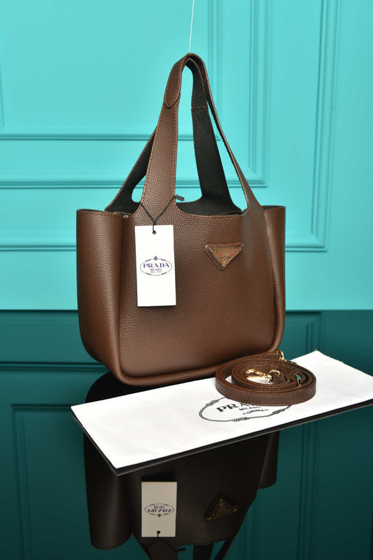 Small Leather Tote Bag