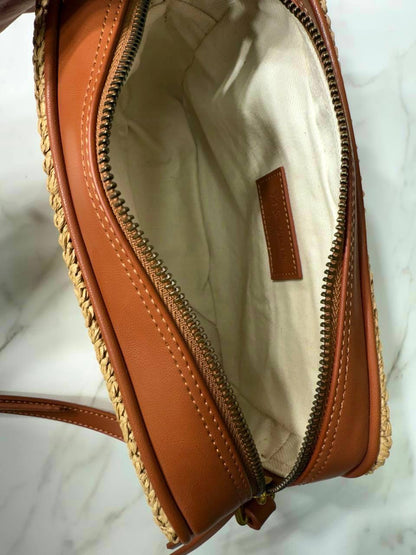 Raffia Lou Camera Bag