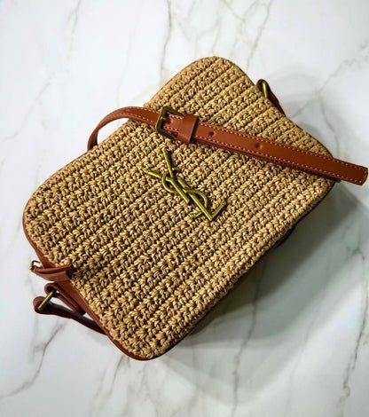 Raffia Lou Camera Bag