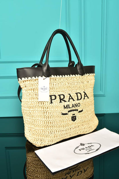 Crochet and Leather Bag